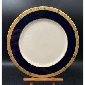 Flintridge Georgian Rose Spanish Green Gold Dinner Plate 10 3/4”